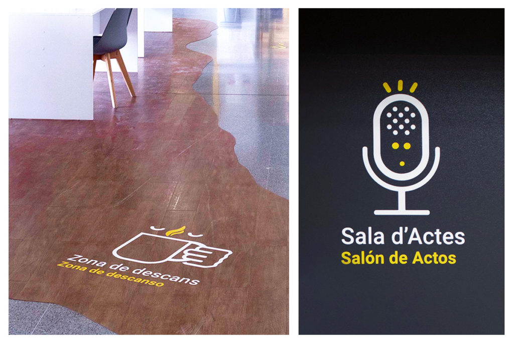 Señalética Escuela de Arte y Superior de Diseño Alicante